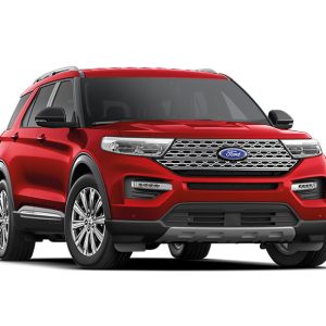 xe ford Explorer màu đỏ