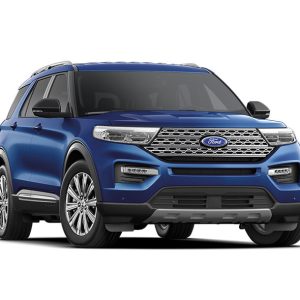 xe ford Explorer màu xanh