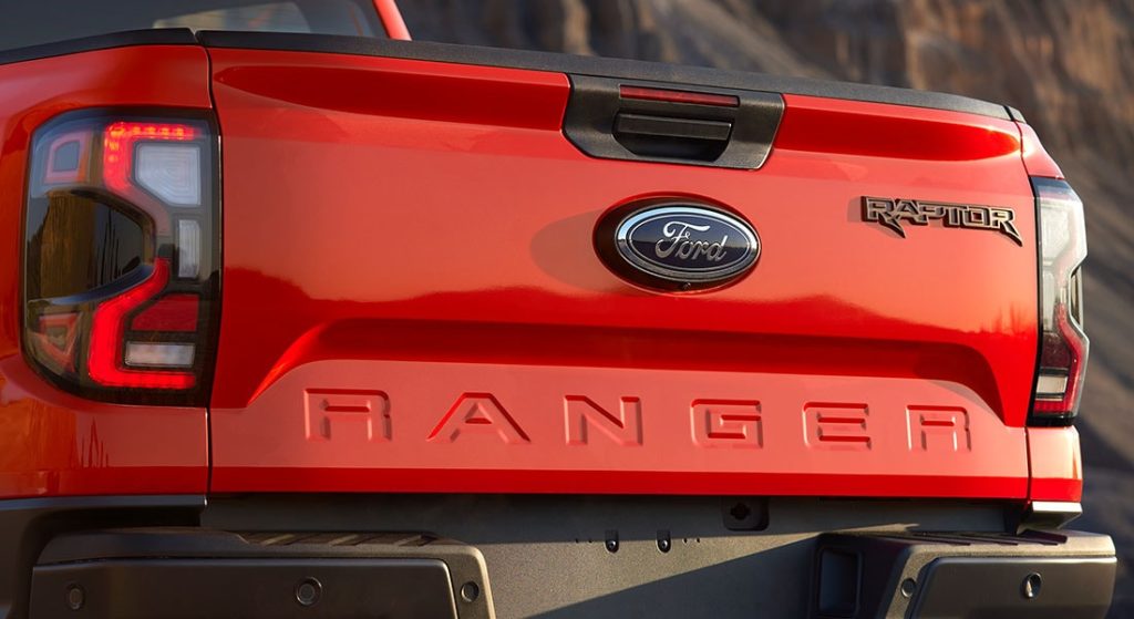 đuôi xe Ford ranger thế hệ mới